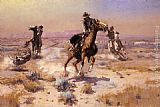 Charles Marion Russell - At Rope's End